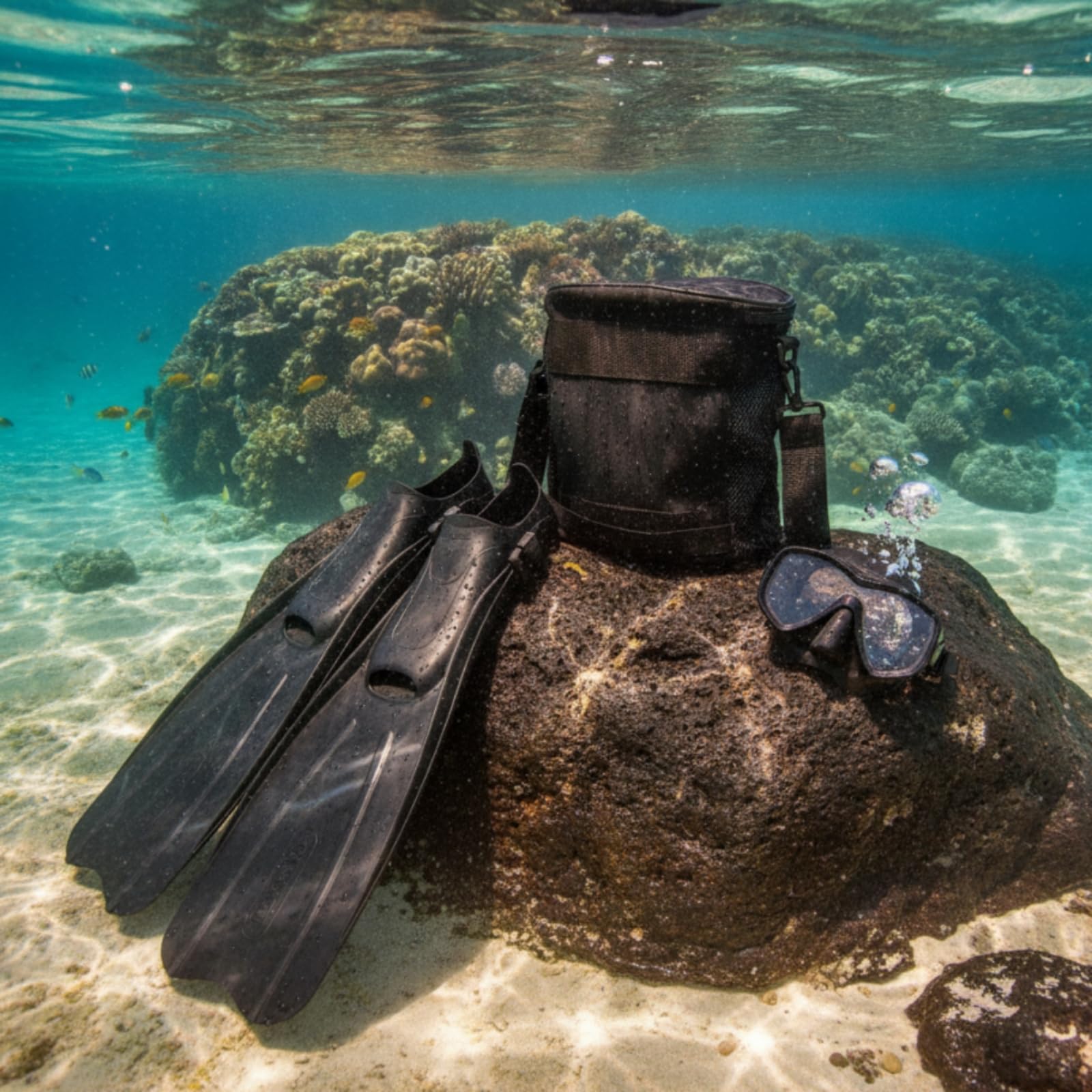 Borsello da Immersione Compatto Borsello da Sub Resistente per Apneisti, Attività Subacquee in Sospensione, Snorkeling