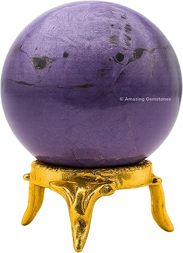 Vista 71 de Amazing Gemstone Black Tourmaline Crystal Ball with Stand - 2" Inches Crystal Sphere Meditation Balls for Witchcraft and Decorative Balls