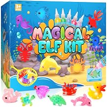 Wootoyz Magical Water Gel Kit for Kids,12 Colors and 12 Molds,DIY Aqua Fairy Kids Toys for 3-6 Year Old Girls Boys,Christmas Birthday Arts & Crafts Gifts for Girls Age 3 4 5 6 7 8