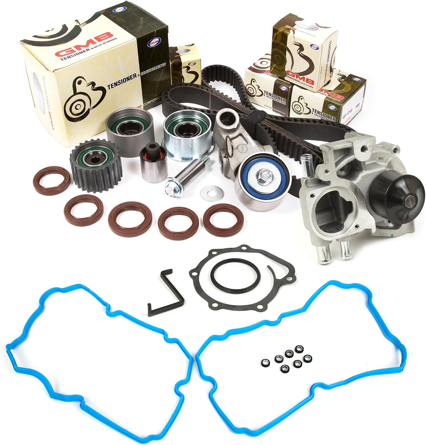 MA-9761296826 Timing Belt Kit GMB Water Pump Valve Cover Gasket Compatible With/For Subaru Turbo EJ255 EJ257