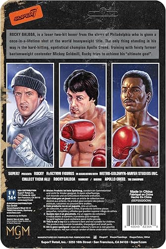 Miniatura 3 de Super7 Rocky Balboa (entrenamiento) - Figura de acción Rocky de 3.75 pulgadas, coleccionables de películas clásicas y juguetes retro