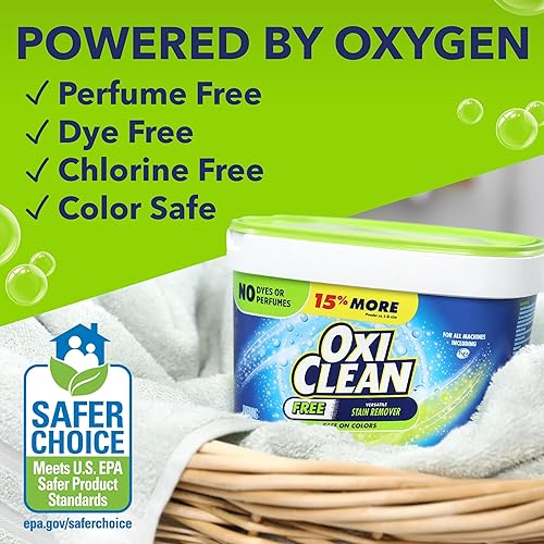 Miniatura 4 de OxiClean Removedor de manchas versátil sin polvo quitamanchas para lavandería 3 libras
