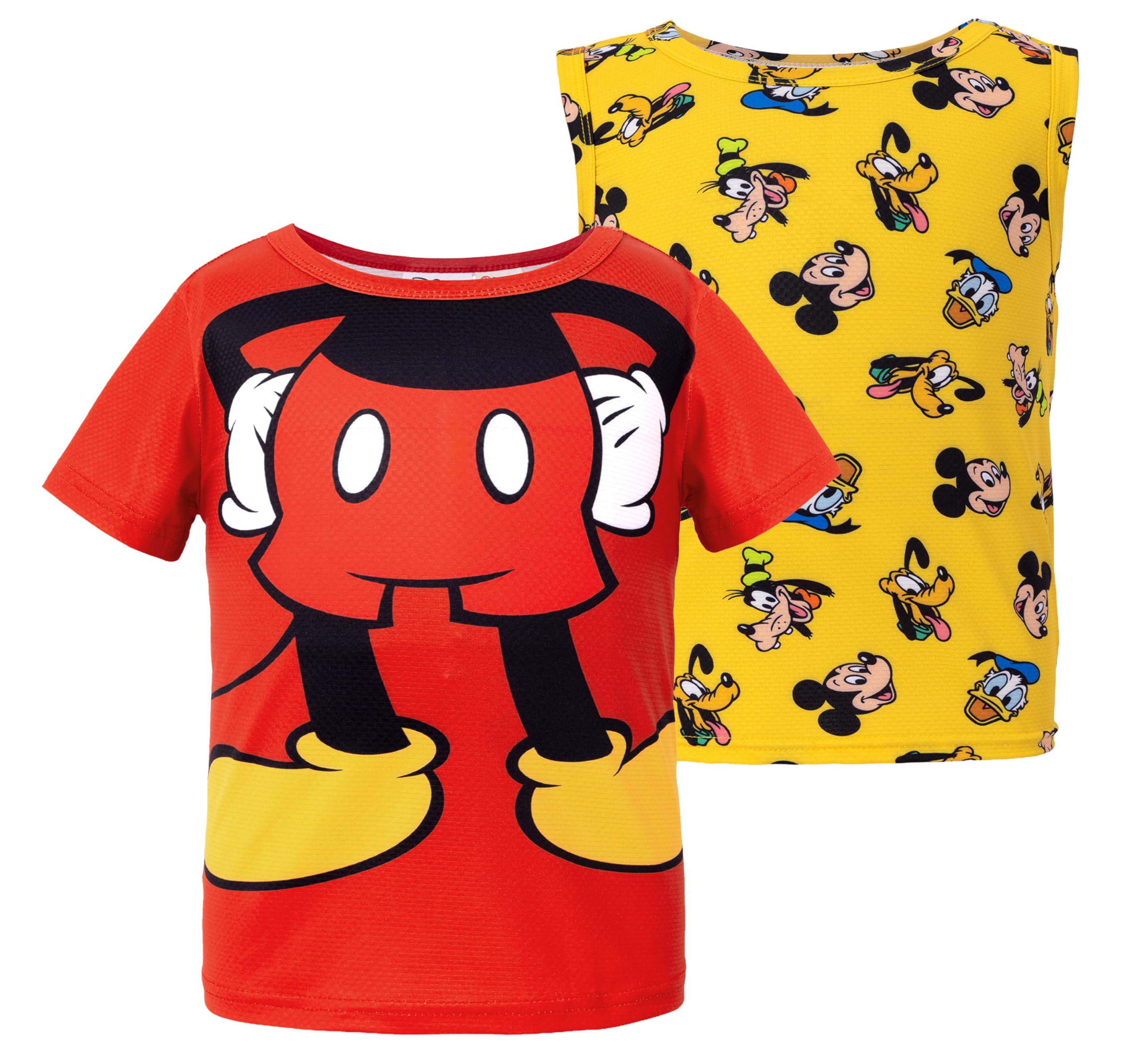Disney Marvel Spiderman Stitch Star Wars Mickey Boy T-Shirt &amp; Tank Set 2-9Y