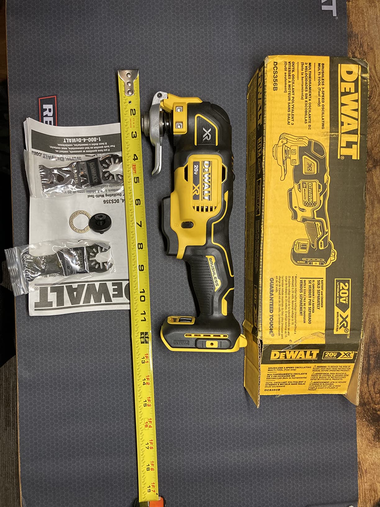 20V MAX* XR® Brushless Cordless 3-Speed Oscillating Multi-Tool (Tool Only) photo review