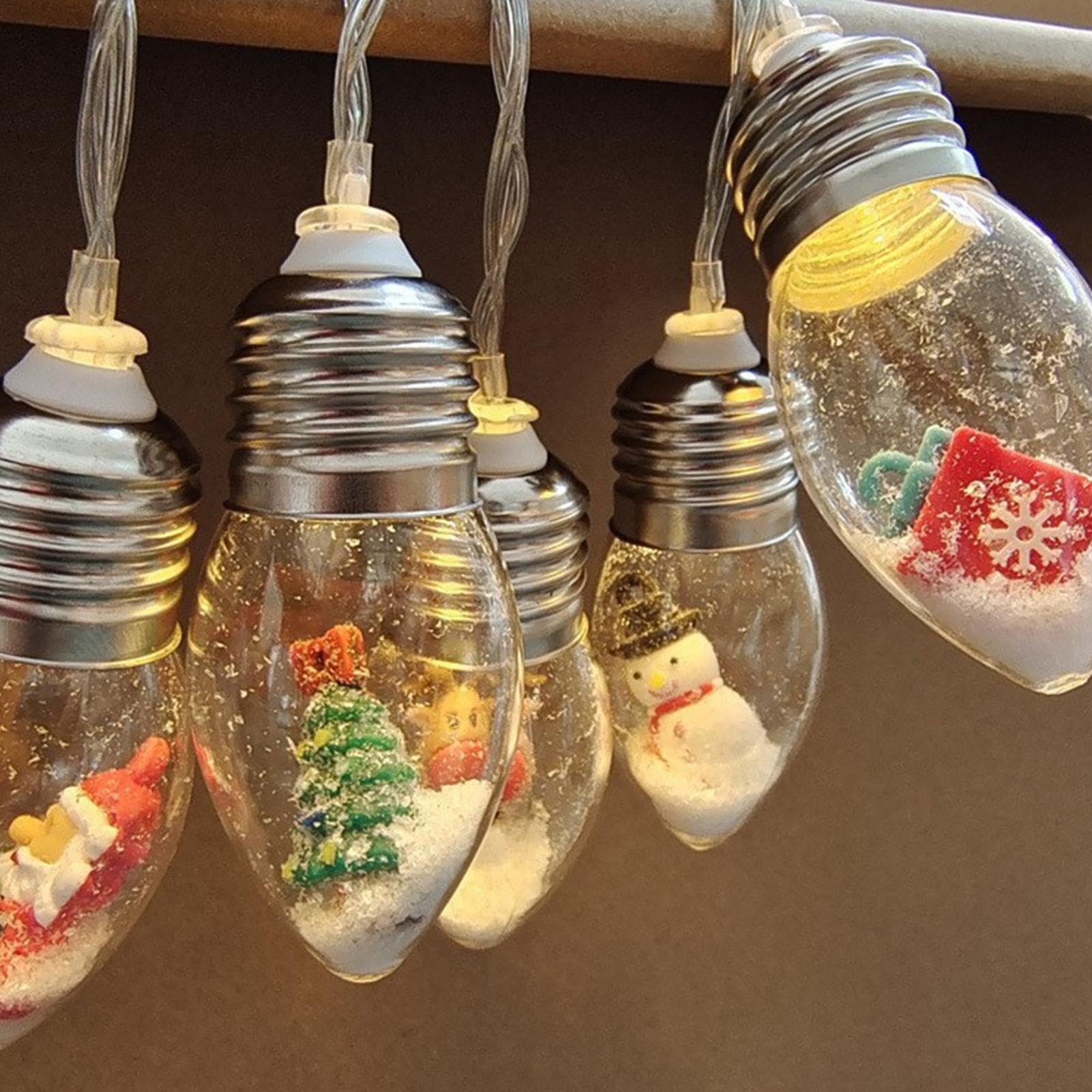 Pcingsia Led Christmas Lights Battery Operated Vintage Holiday Decor