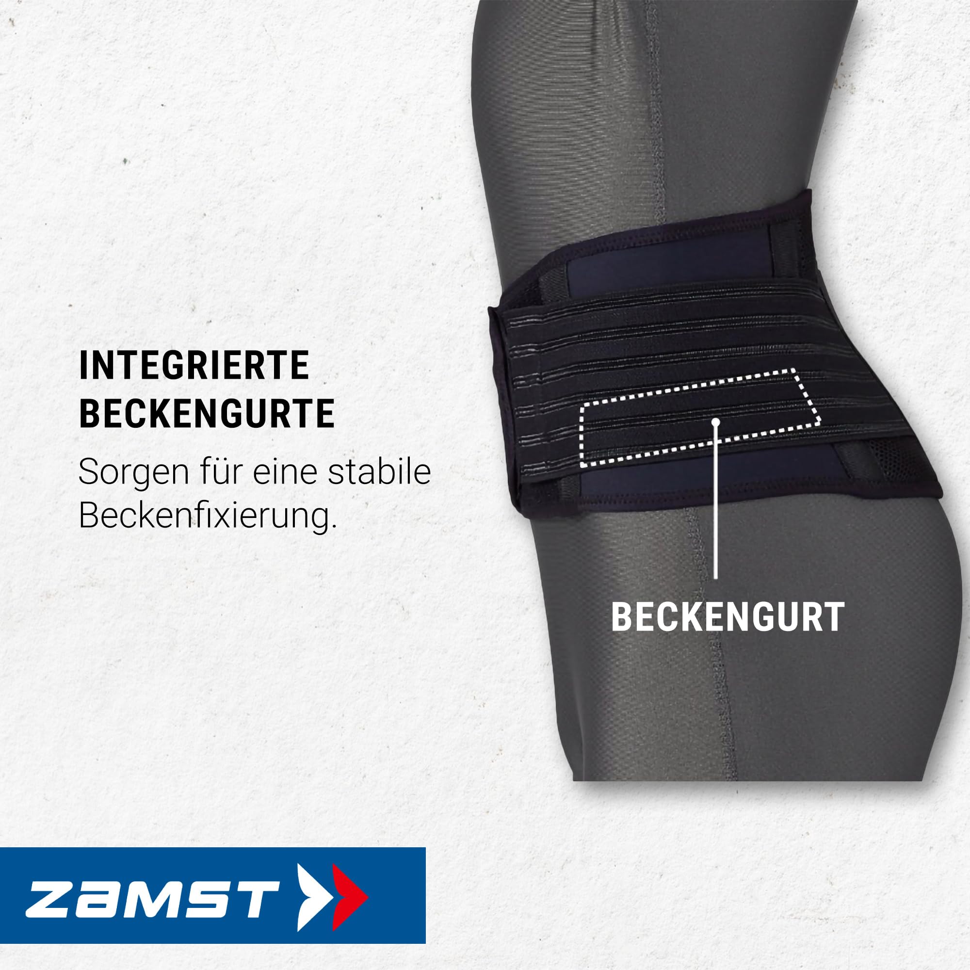 Zamst ZW-5 Verstellbare Rückenbandage - Rückenstütze für Sportler - Groß
