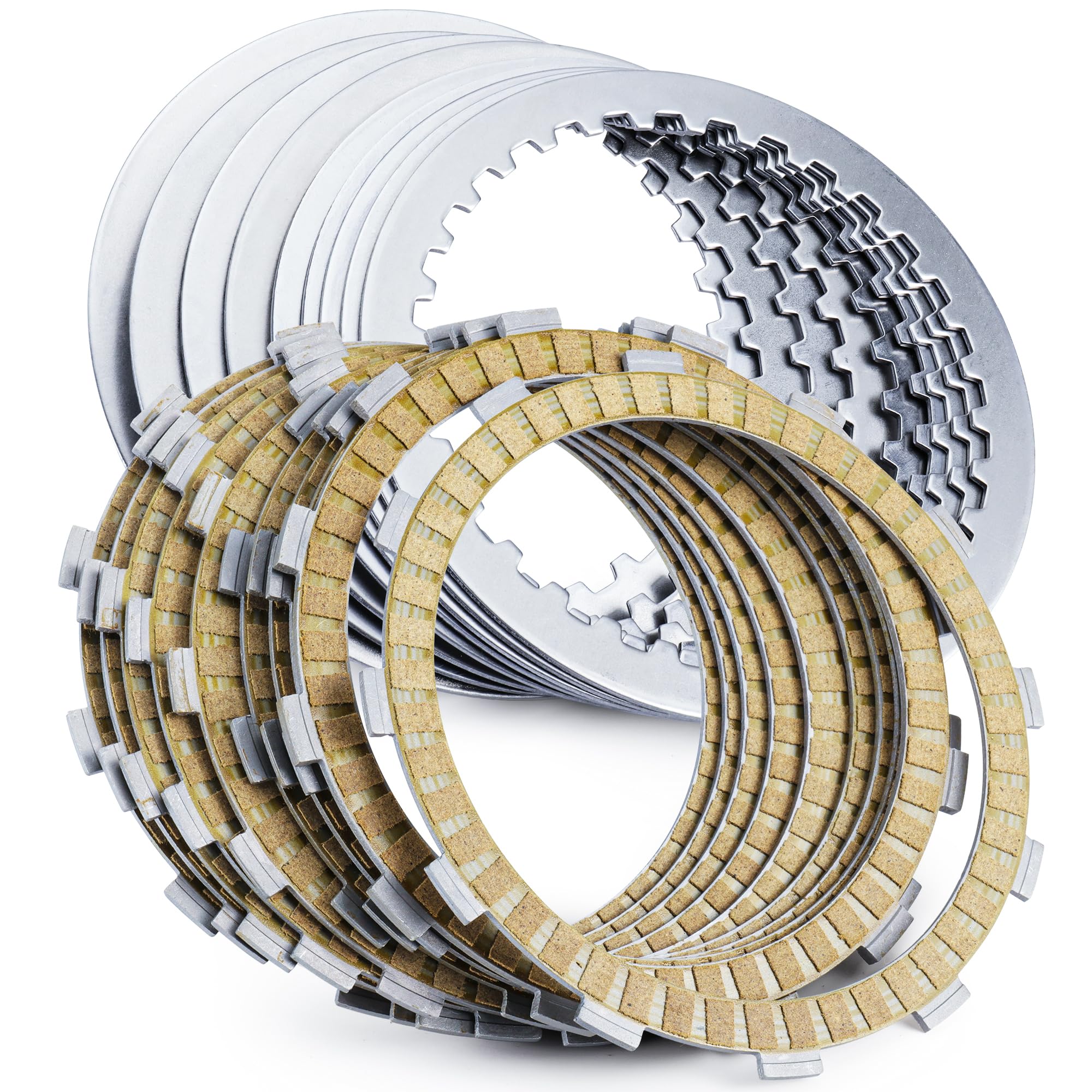 Twin Cam Extra Clutch Plates Friction Steel Clutch Kit Compatible with 1999-2017 Harley Softail Touring Dyna Trike Models, 1998-1999 Evolution 1340 19 PCS