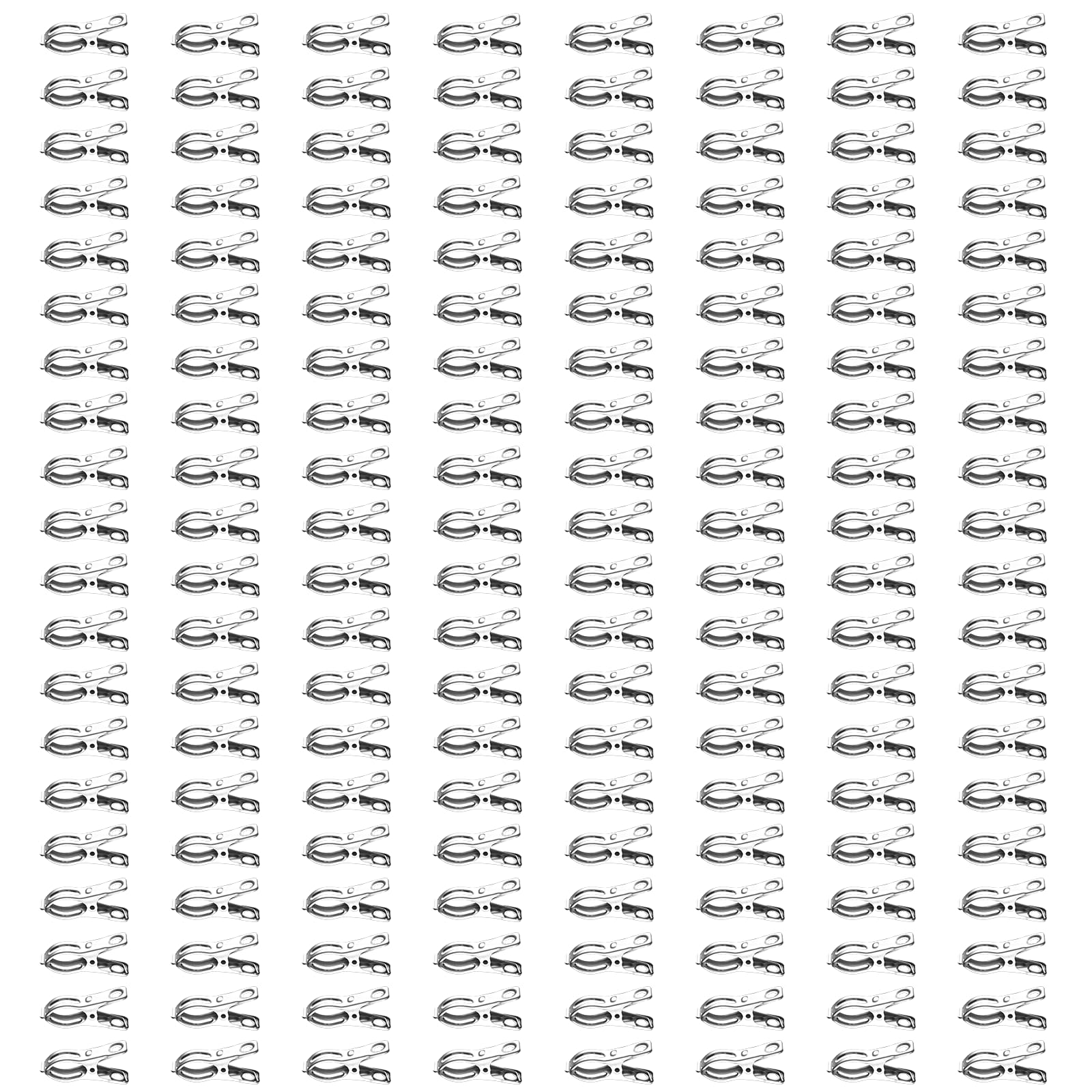 160 Pcs Garden Clips, 2.36in Stainless Steel Greenhouse Clamps, Windproof Clothes Pins, Heavy Duty Plant Netting Clips, Rust-Free Clamps with Strong Grip for Holding Towels, Stocks, Underwears