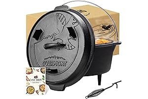 Overmont 6-Quart Dutch Oven: A Culinary Masterpiece for Campout Cooking