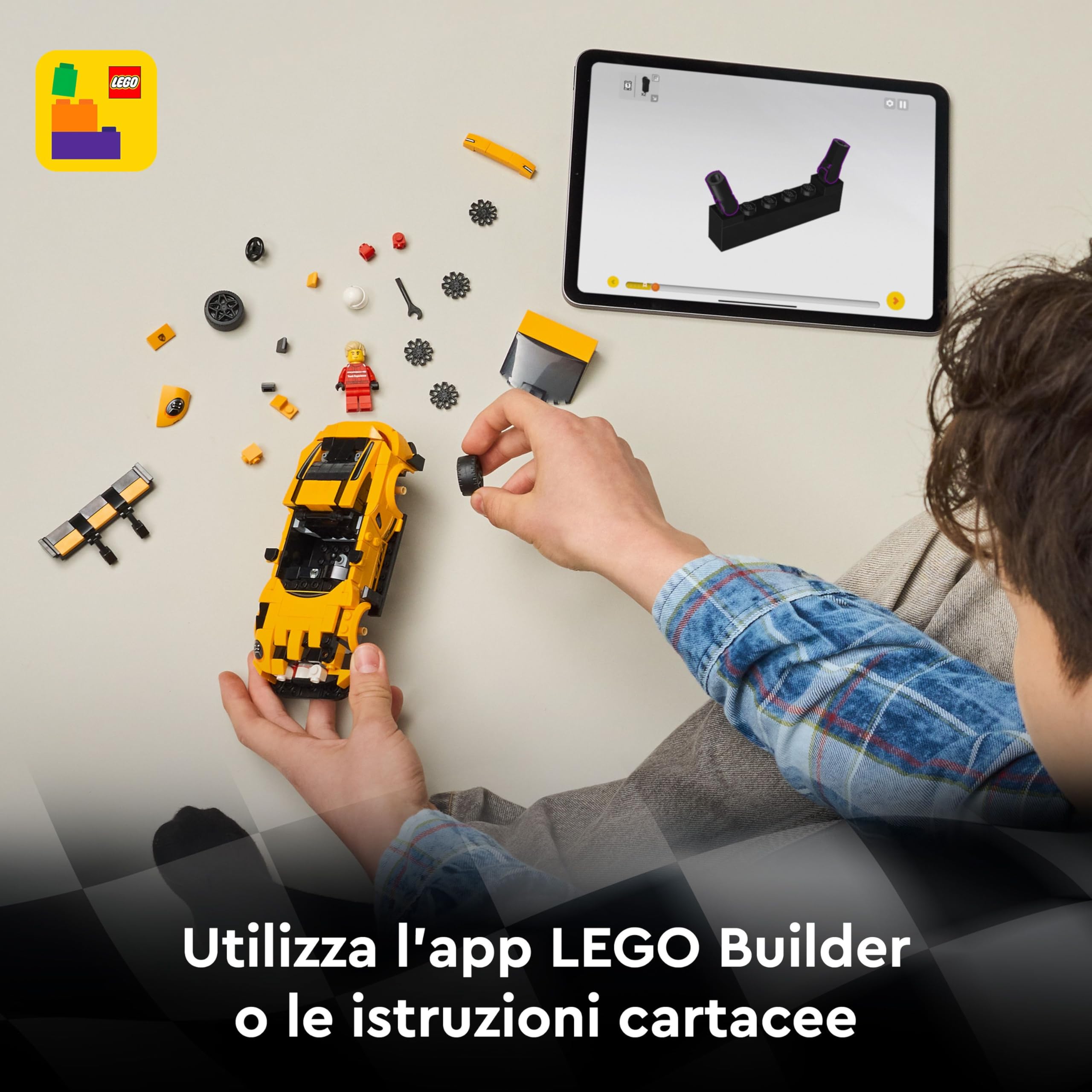 LEGO Speed Champions Super Car Porsche 911 GT3 RS - Modellino di Auto con Minifigure del Pilota - Macchina Giocattolo per Bambini da 9 Anni - Regalo di Compleanno - 77239