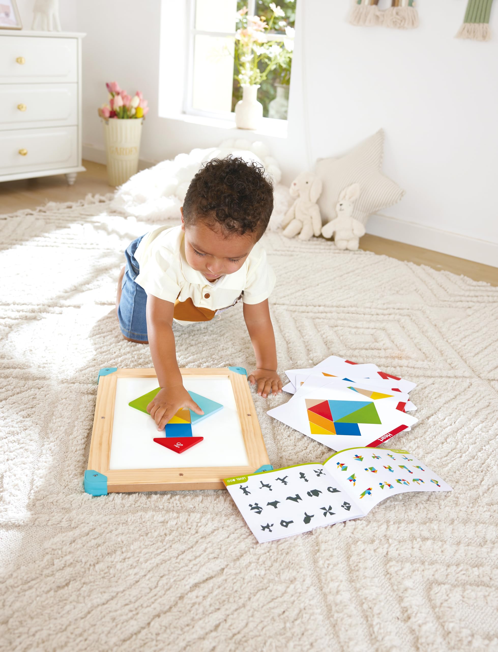 Hape Space Maze and Tangram Board, Multicolor, Compact - Image 3