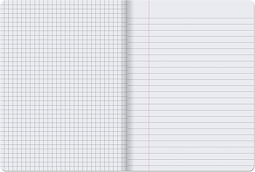 Miniatura 2 de Pacon Libro de composición con doble raya, gris oscuro, cuadrícula de 14 pulgadas y 38 pulgadas de ancho a rayas de 9-3 4 pulgadas x 7-12 pulgadas,