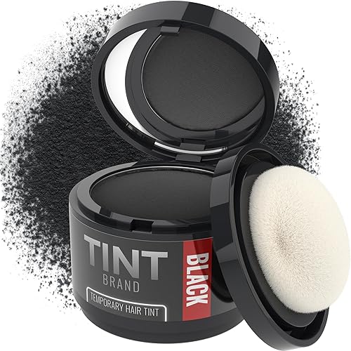 Miniatura 1 de TINT Polvo negro para el cabello para mujeres y hombres, cobertura gris, polvo de color para retoque de raíces