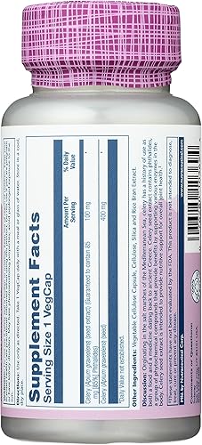 Miniatura 2 de SOLARAY Extracto de semilla de apio 100 mg  85% ftaluros  Apoyo general para la salud de las articulaciones  Sin OMG, vegano  30 cápsulas vegetales