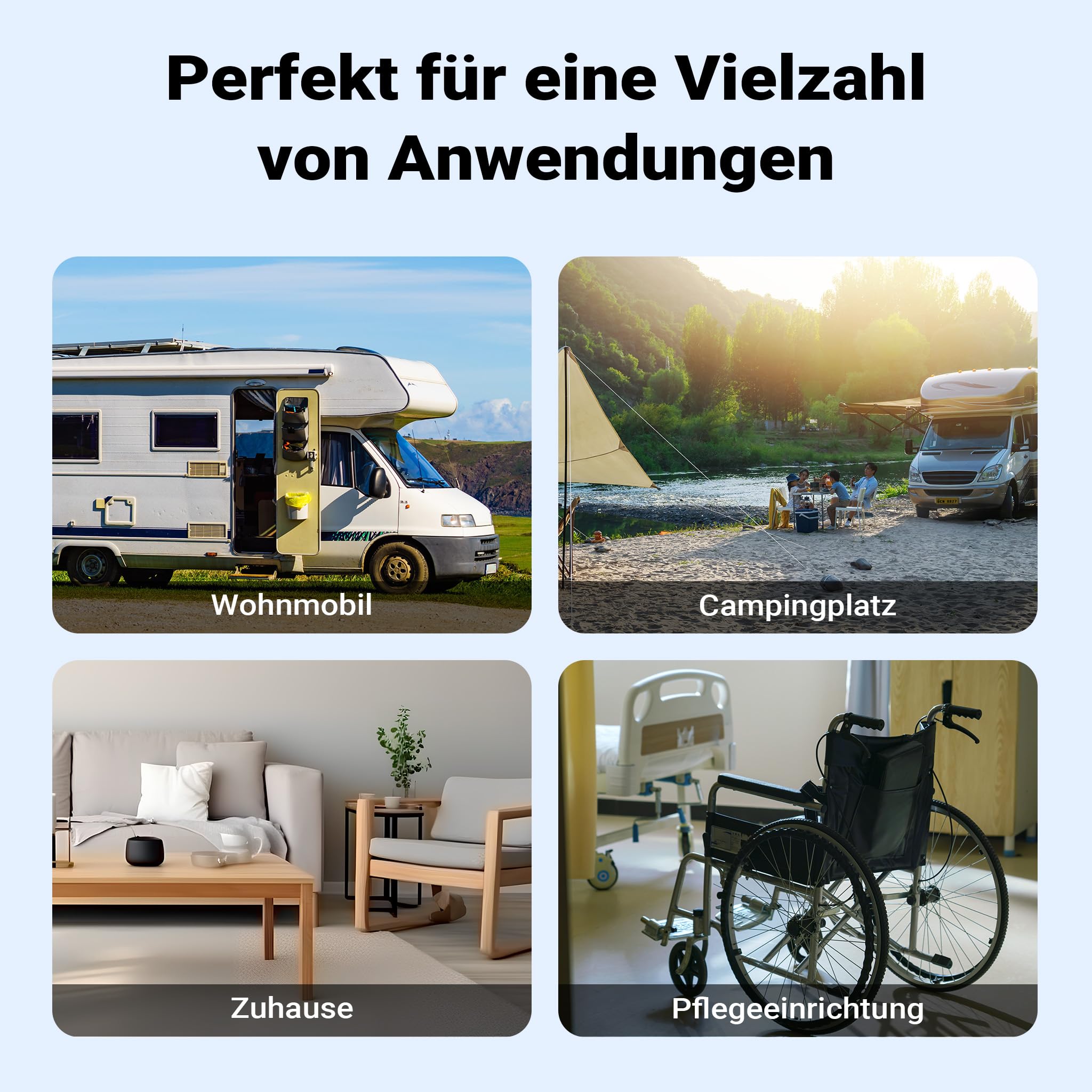Wiltec Mobile Campingtoilette 10 l, kompakte Camping Toilette, Camping WC mit manueller Pumpe, leicht zu reinigendes Campingklo für Wohnmobil