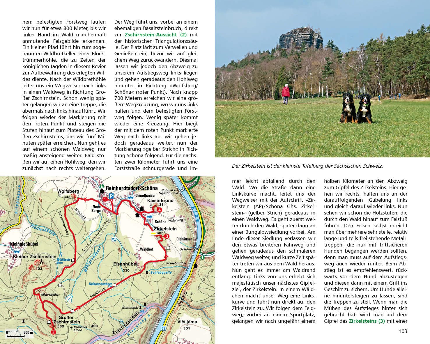 Wandern mit Hund Elbsandsteingebirge: Mit Malerweg. 40 Vierbeinertouren mit GPS-Tracks (Rother Wanderbuch)