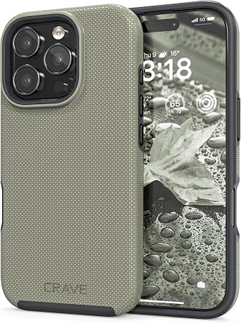 Crave Dual Guard Compatible with iPhone 16 Pro Case, Compatible with MagSafe Shockproof Protection Dual Layer Case for Apple iPhone 16 Pro 6.3" - Sand