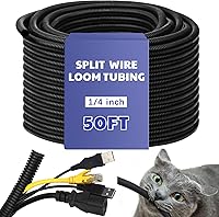 Vista 10 de Kanayu Tubo de Cable Divisible Ignífugo de Alta Temperatura Conducto de Cable Mangas de Cable Divisibles Tubería de Telar Conducto de Cable