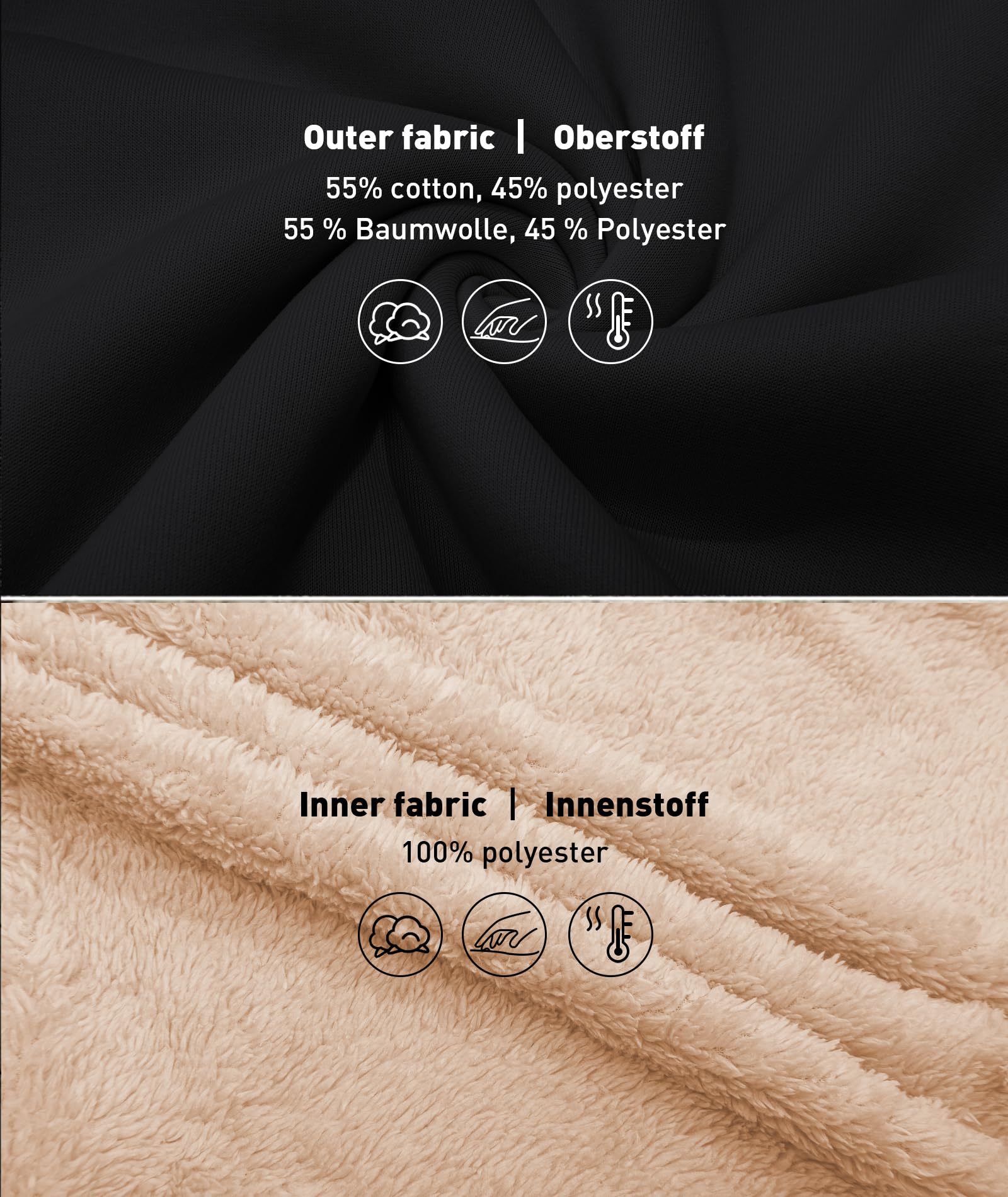 JACKETOWN Felpa con Cappuccio da Donna Giacca con Cappuccio da Donna con Cerniera di Base Spessa e Calda Maglione Maglione in Pile Maglione Slim Fit Autunno/Inverno Felpa Sportiva