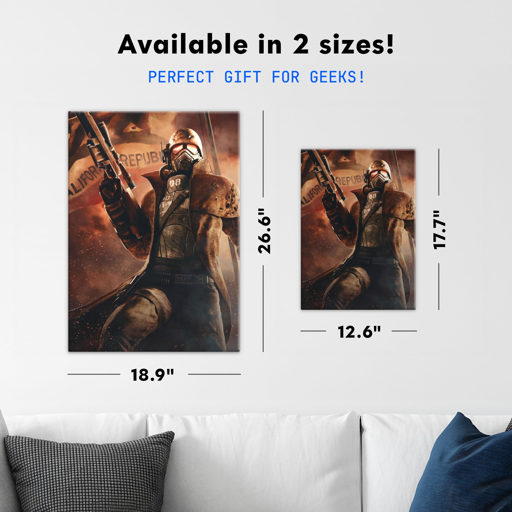 Displate - Poster In Metallo - Montato a Magnete - Fallout - New Vegas Courier