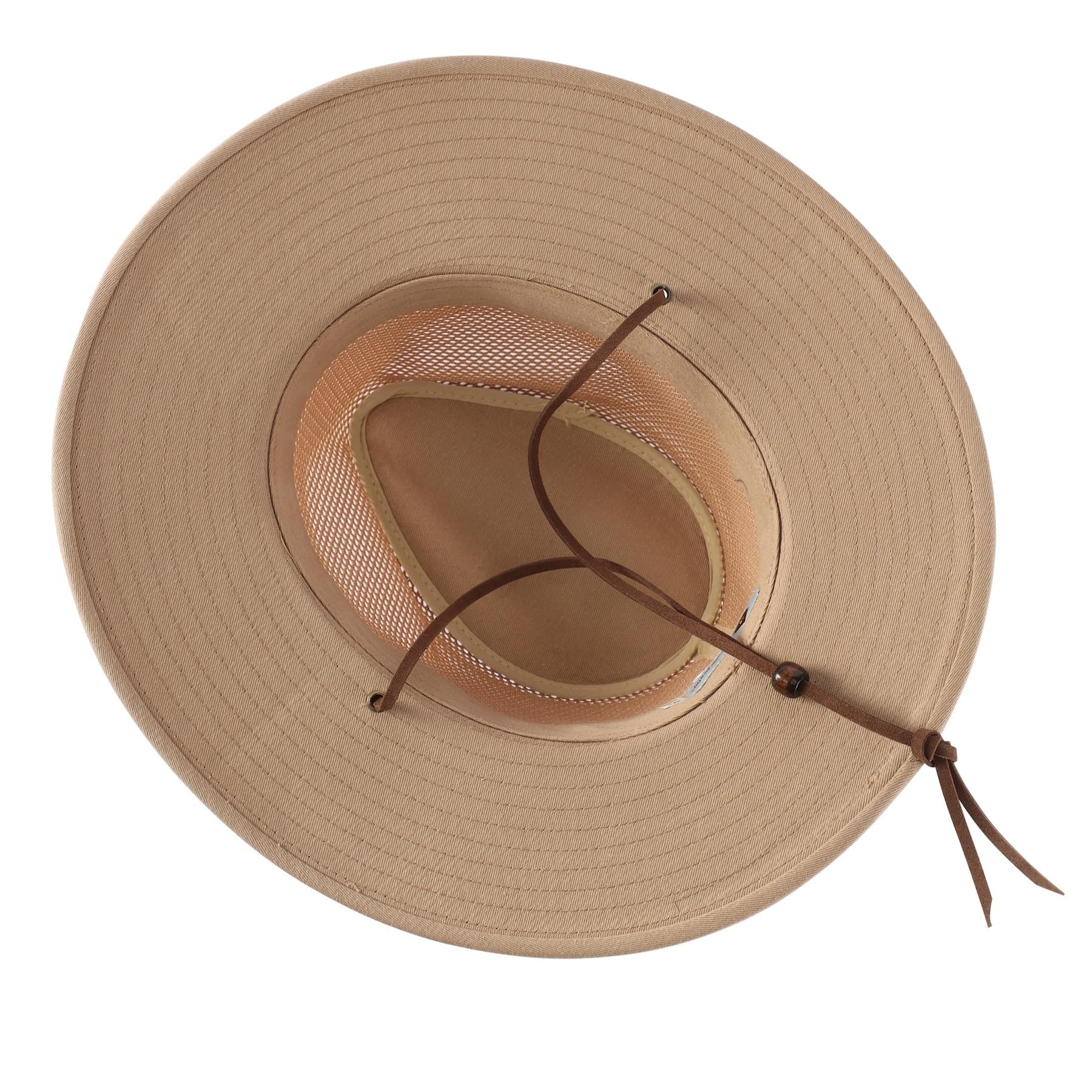 Home Prefer Chapeau Fedora d'été en coton à large bord pour homme et femme - Protection solaire UPF 50+ pour la pêche et la randonnée