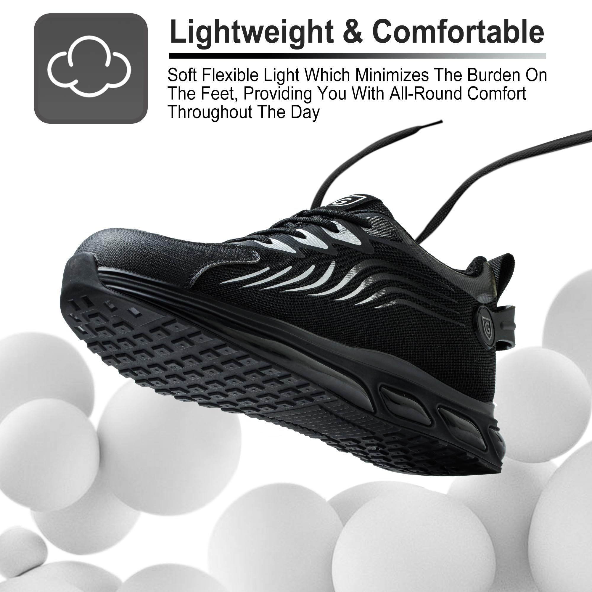 Scarpe Antinfortunistiche Uomo Donna Scarpe Antinfortunistica con Punta in Acciaio Leggero Scarpe da Lavoro Antiforatura Comodo Moda Scarpe Protettive Industriali Ammortizzazione 38EU-46EU