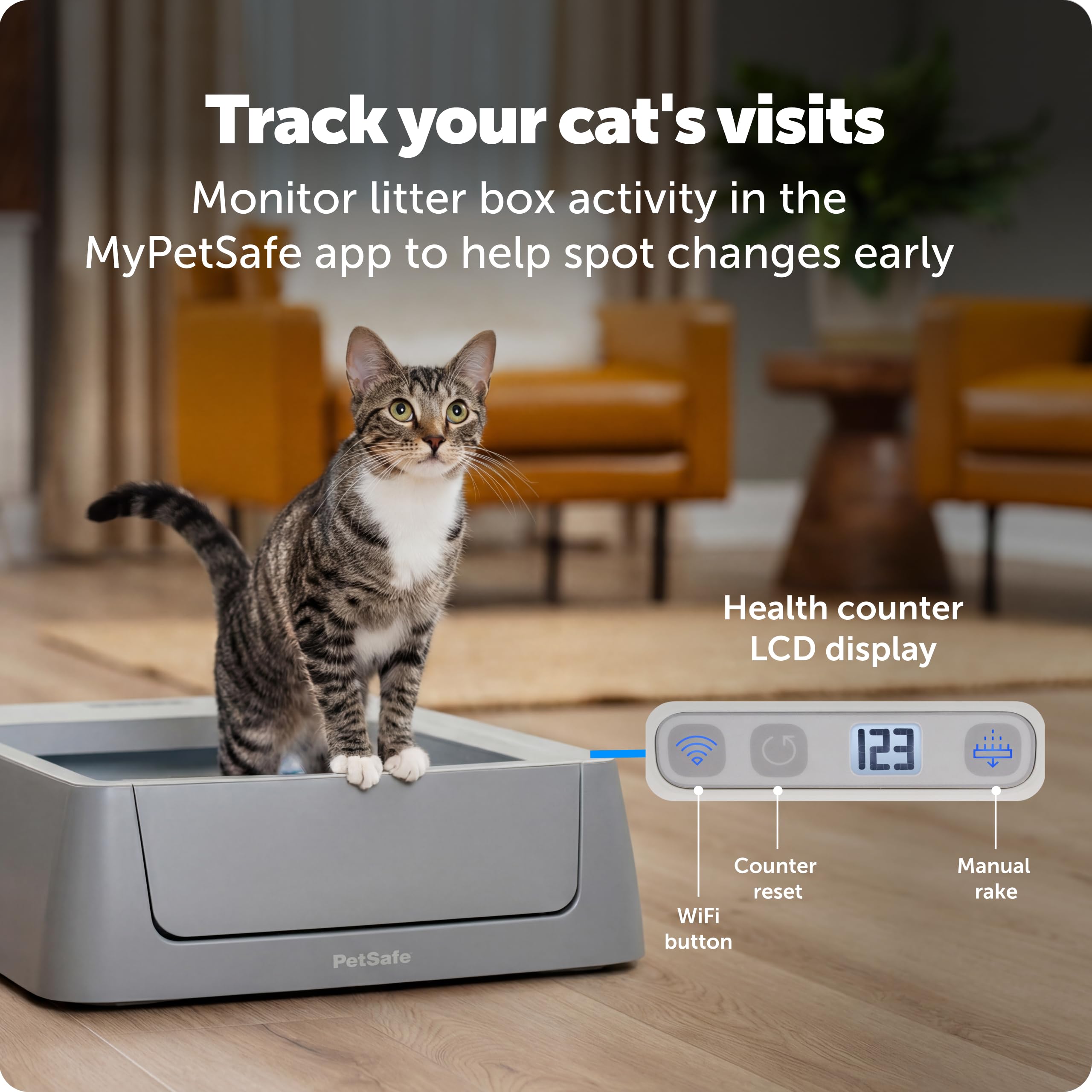 Amazon | PetSafe ScoopFree クリスタルスマートセルフクリーニング猫