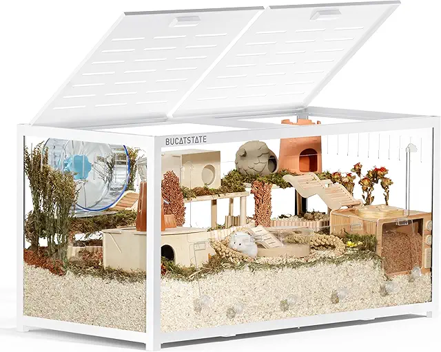 Cage pour Hamster BUCATSTATE 3.0 - Grande Terrarium 120x60x62 cm pour Rongeurs
