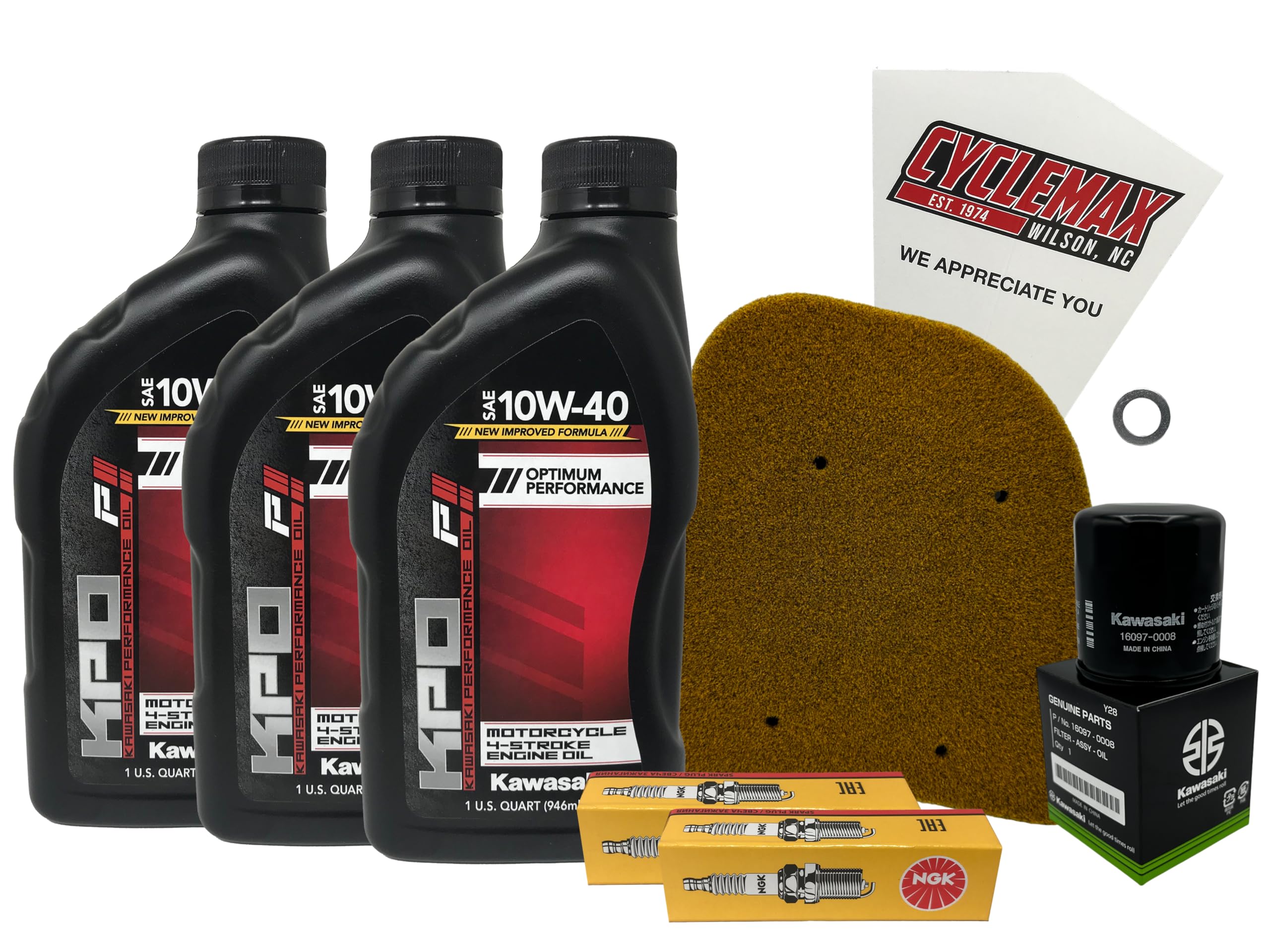 Amazon.com: Cyclemax Standard KPO Tune-Up Kit compatible with 2002