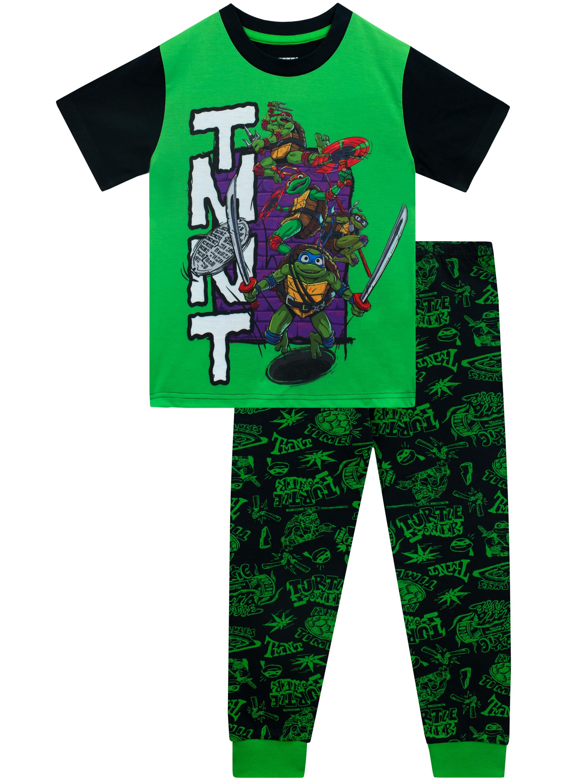 Teenage Mutant Ninja Turtles Onesie Garçon Avec Capuche Et Masques Interchangeables – Pyjama TMNT Ultra Confortable Pour Enfants Fans De Héros Tortues