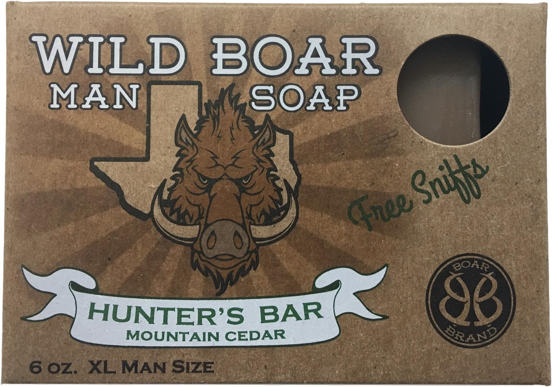 Wild Boar Man Soap Hunter's Bar Soap Mountain Cedar 6 oz