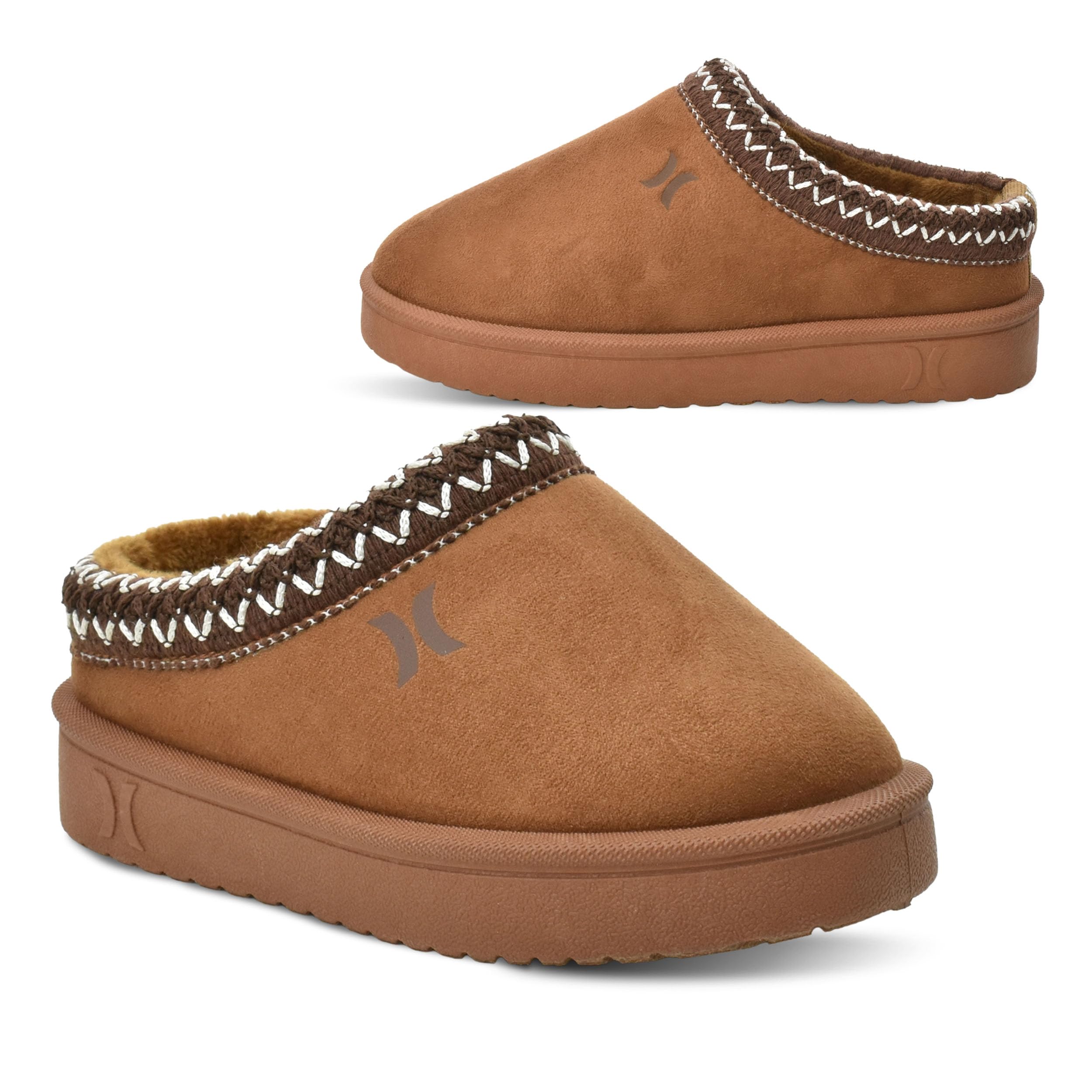 Kids Modi Slippers - Indoor and Outdoor Slip-On Shoes for Boys and Girls, Durable Clogs With Faux Fur Fleece Lining - Warm Winter House Slippers