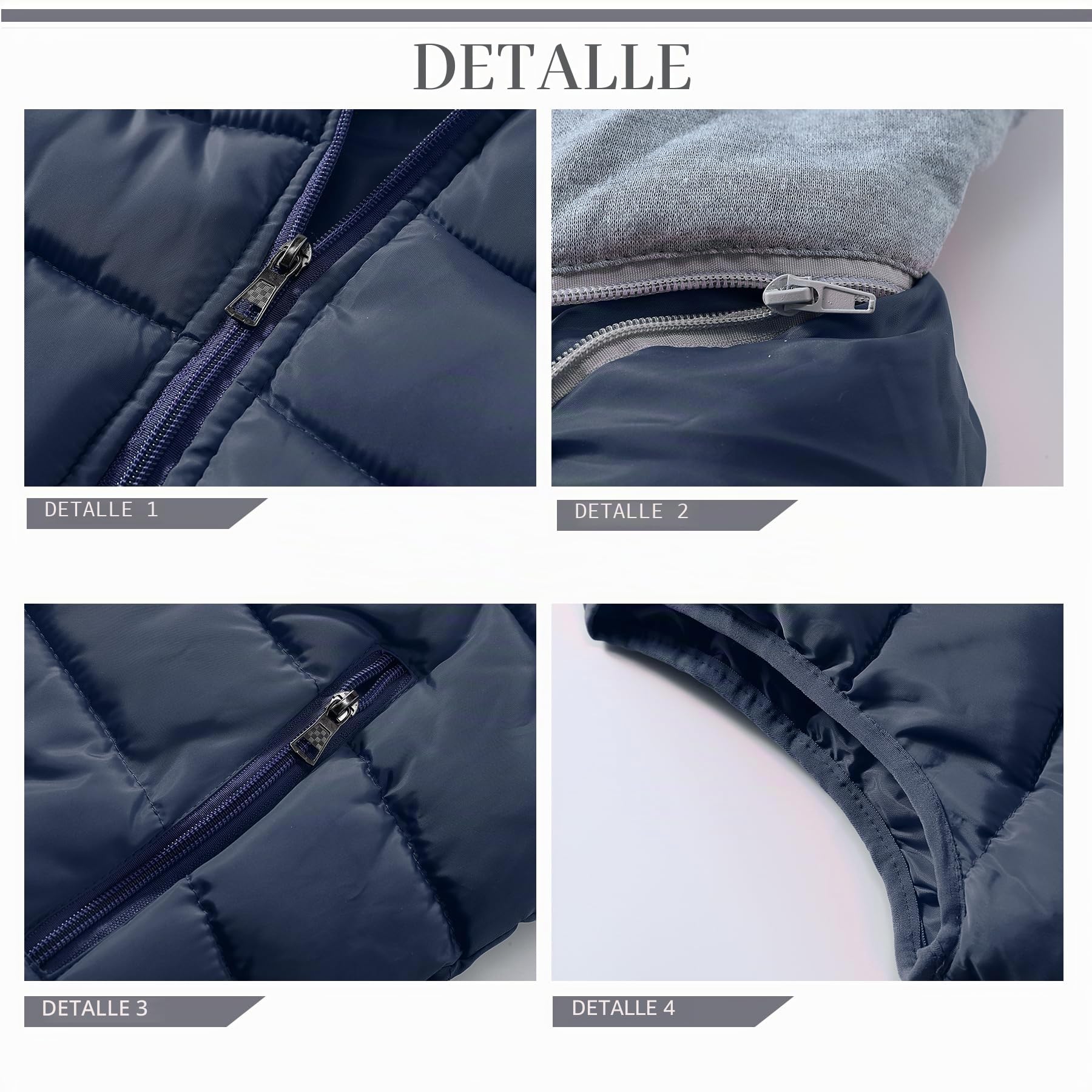 YOUTHUP Hombre Chaleco Acolchado con Capucha Ligero Chalecos Exteriores para Hombre Gilet de Invierno