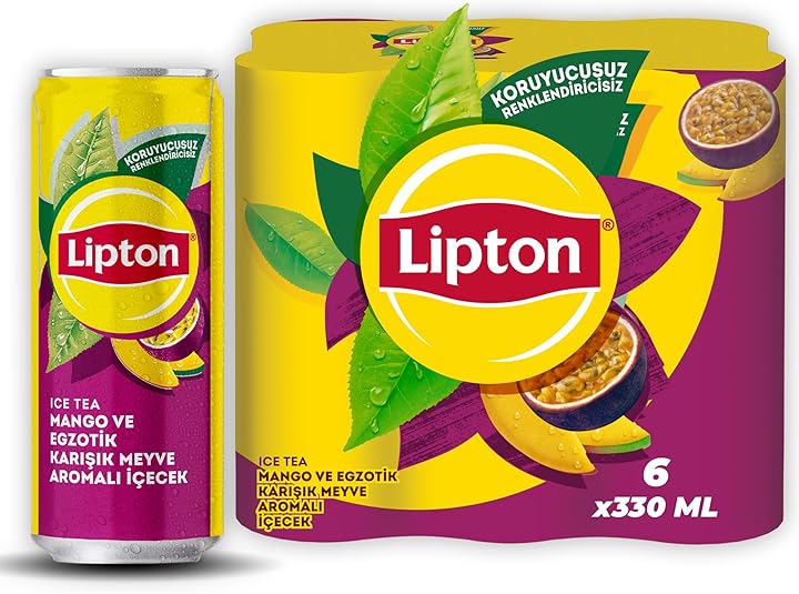Lipton Ice Tea Mango Aromalı Soğuk Çay 6 x 330 ml