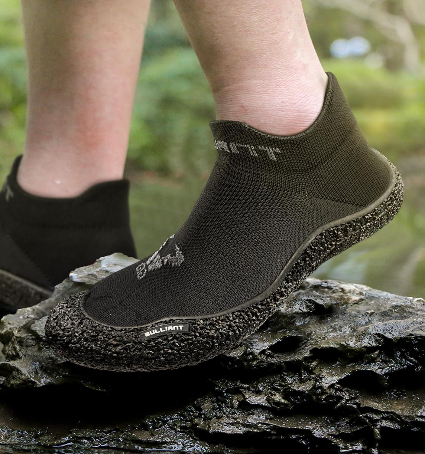 BULLIANT Men Slipper Socks,Grip Socks Hiking Water Shoes Barefoot Shoes for Outdoor Walking Exercises - Image 3