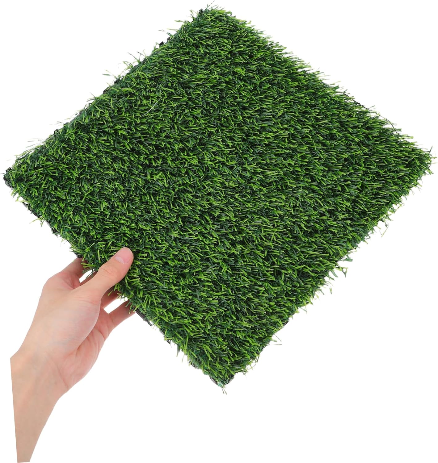 DOITOOL 4pcs Artificial Turf Rug for Dogs Grass Rug for Bedroom Outdoor Grass Carpet for Dogs DIY Synthetic Turf Mats