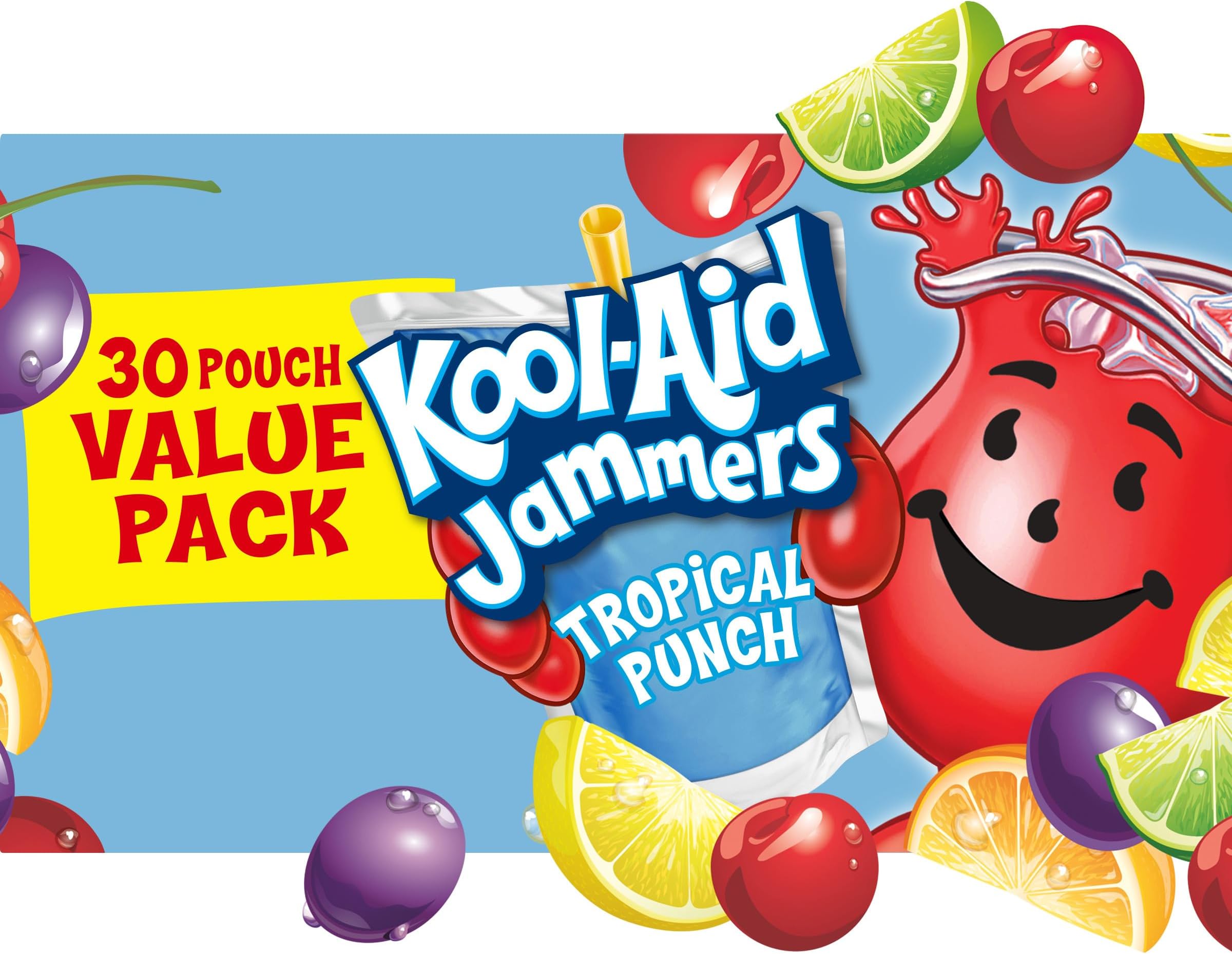 Jammers Tropical Punch Flavored Juice Drink (30 Pouches)