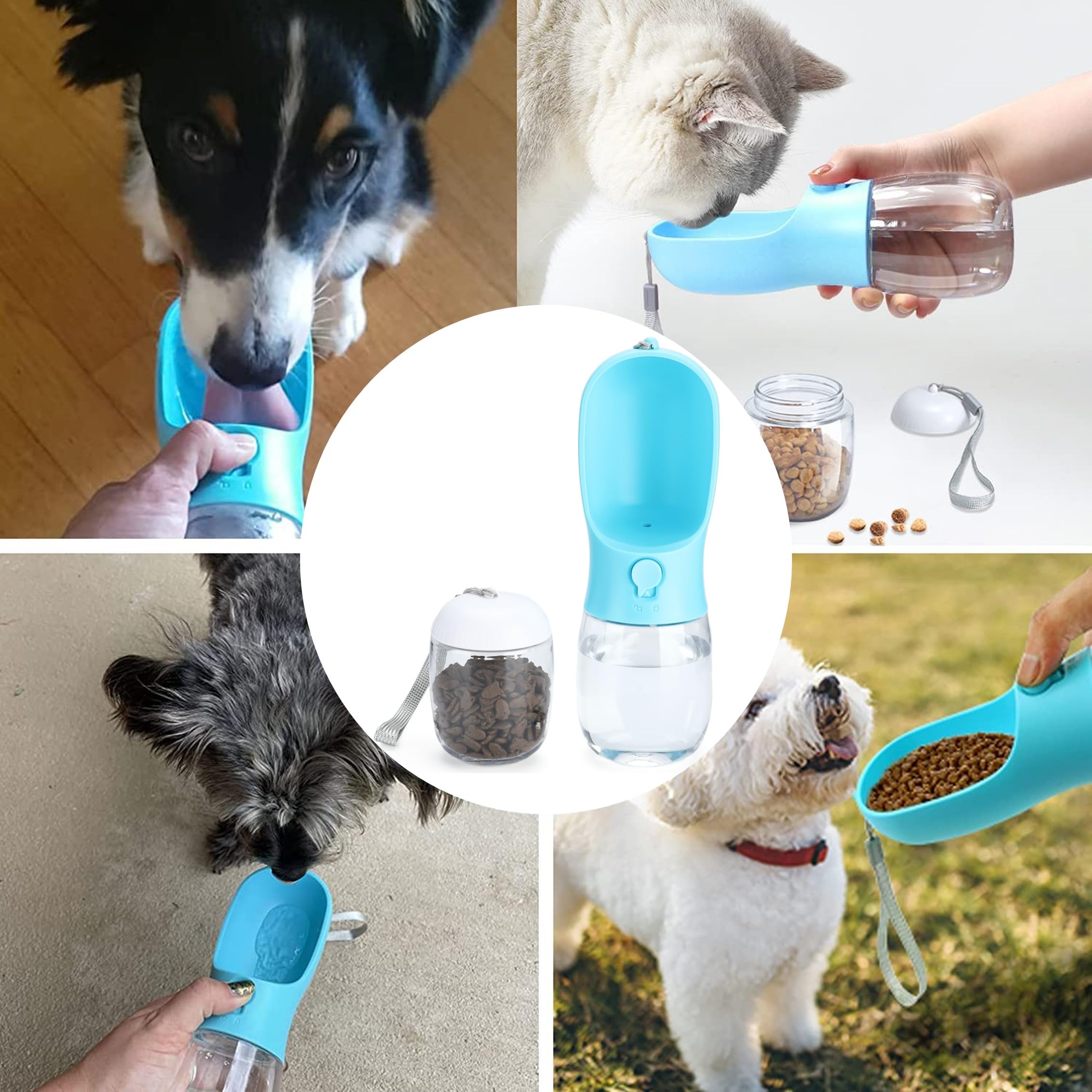 Pet Supplies : DEYACE Dog Water Bottle, Leak Proof Portable