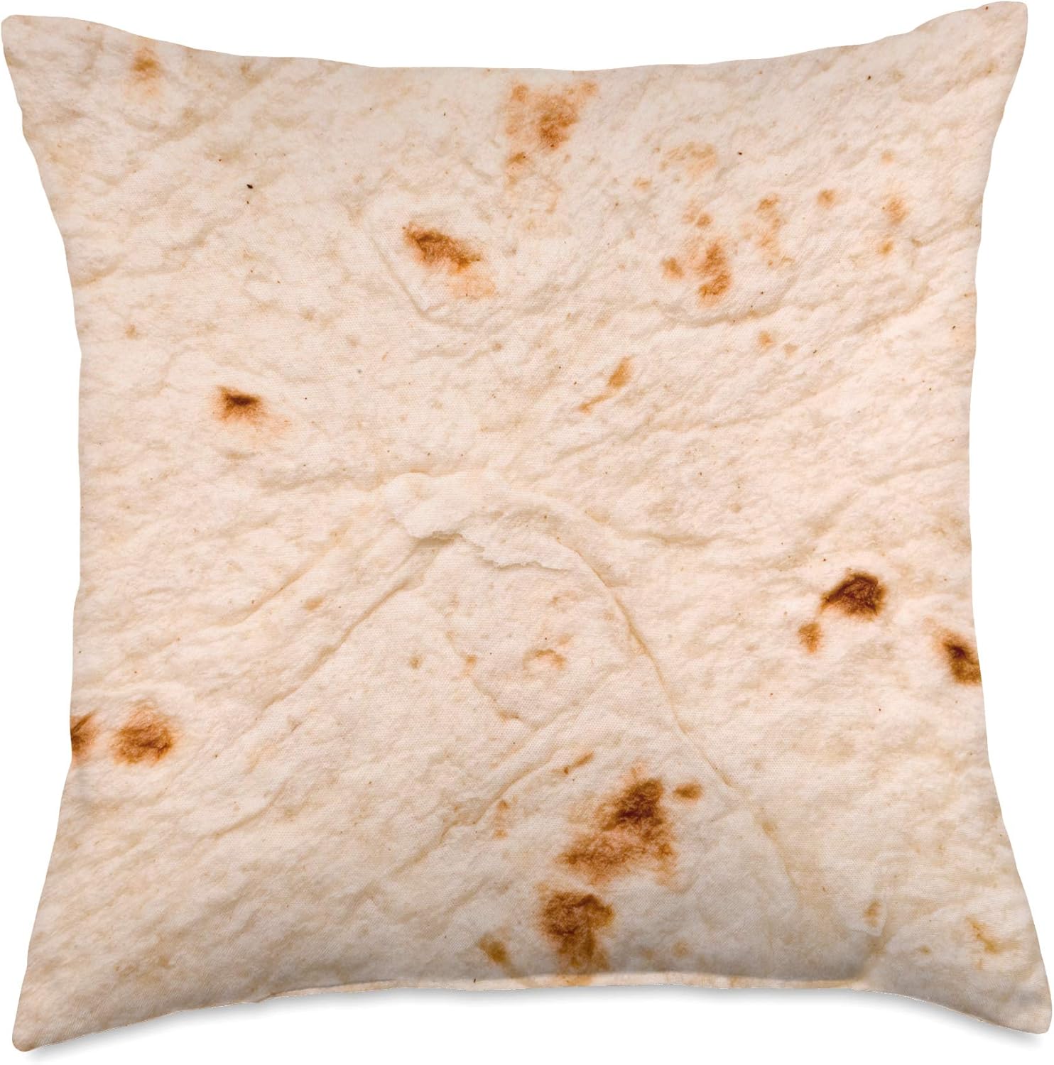 Classic Mexican Soft Taco Tortilla Wrap Throw Pillow