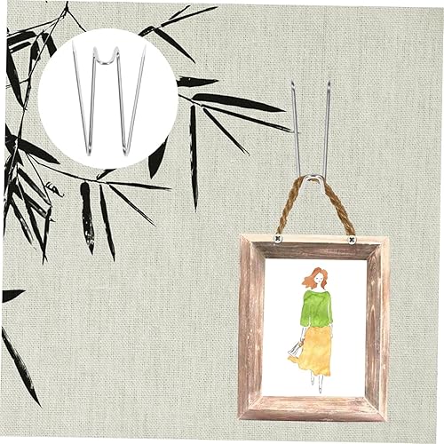 Miniatura 2 de OSALADI 20 piezas de gancho afilado para panel de tela, clips de pared, ganchos de madera para puertas de cocina, ganchos de gabinete de cocina,