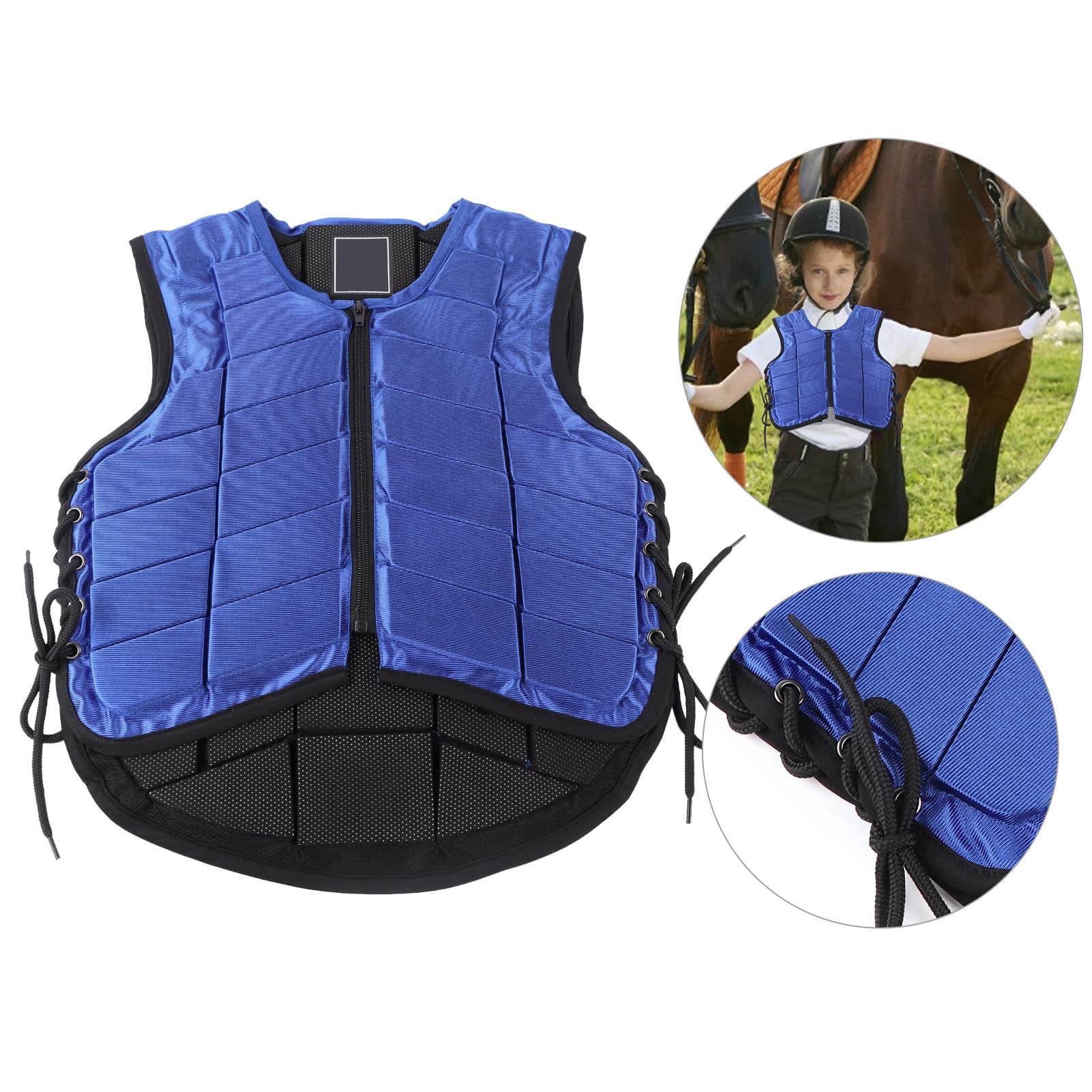 HERCHR Gilet da Equitazione Imbottito in Eva di Sicurezza Professionale Gilet di Sicurezza equestre per Ragazzi e Ragazze Gilet Protettivo Confortevole per l'allenamento di Guida Gilet