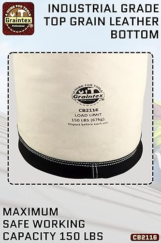 Miniatura 5 de Graintex CB2116 Utility Canvas Bucket Leather Bottom