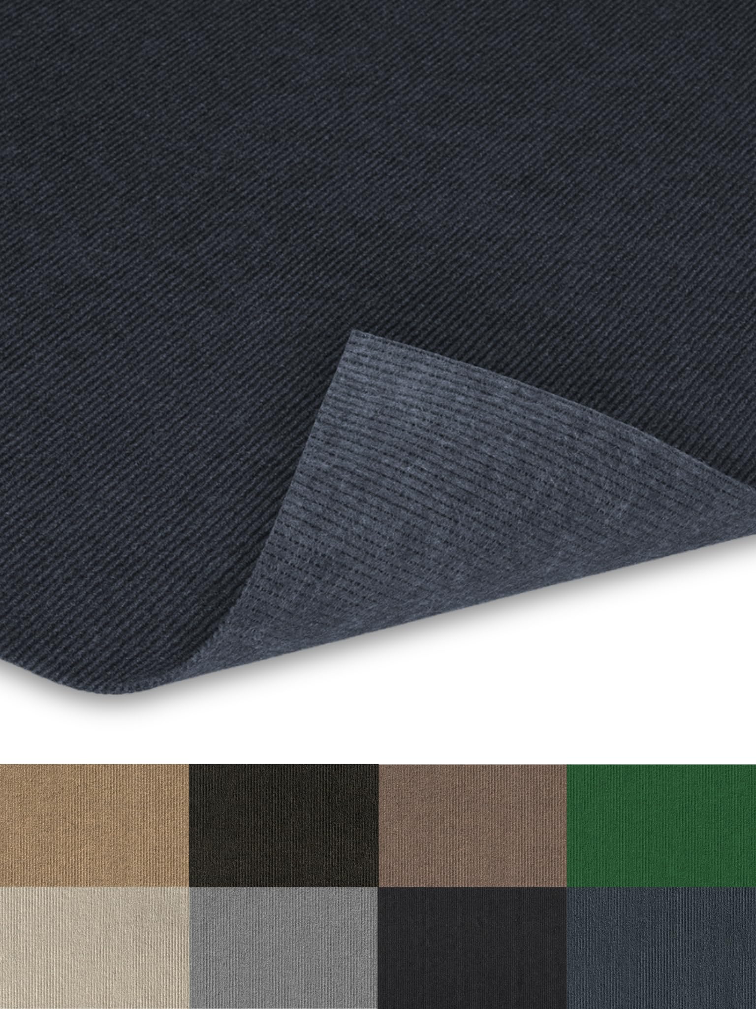 KOECKRITZ Wassaw Thick Ribbed Pattern Indoor/Outdoor Custom Cut and Made-to-Order Light Weight Living Room, Bedroom Area Rugs for Patios, Decks,