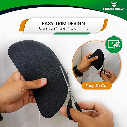 Miniatura 6 de Bandeja de goteo para refrigerador de 7.9 x 3.2 pulgadas, altamente absorbente, triple capa, alfombrilla de goteo para refrigerador de diatomita y