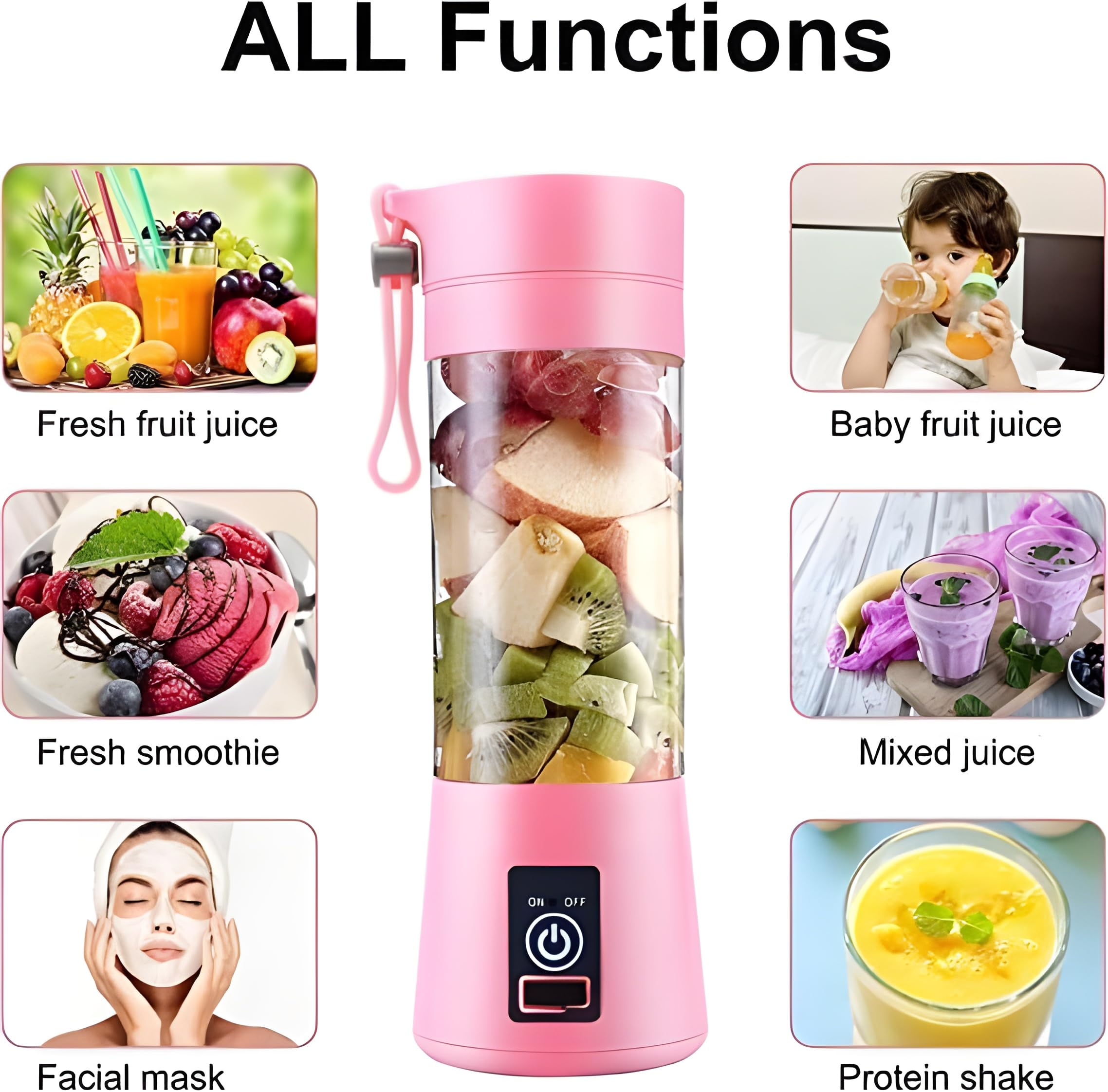 Portable USB Juicer - Grenoble Electric Blender -5