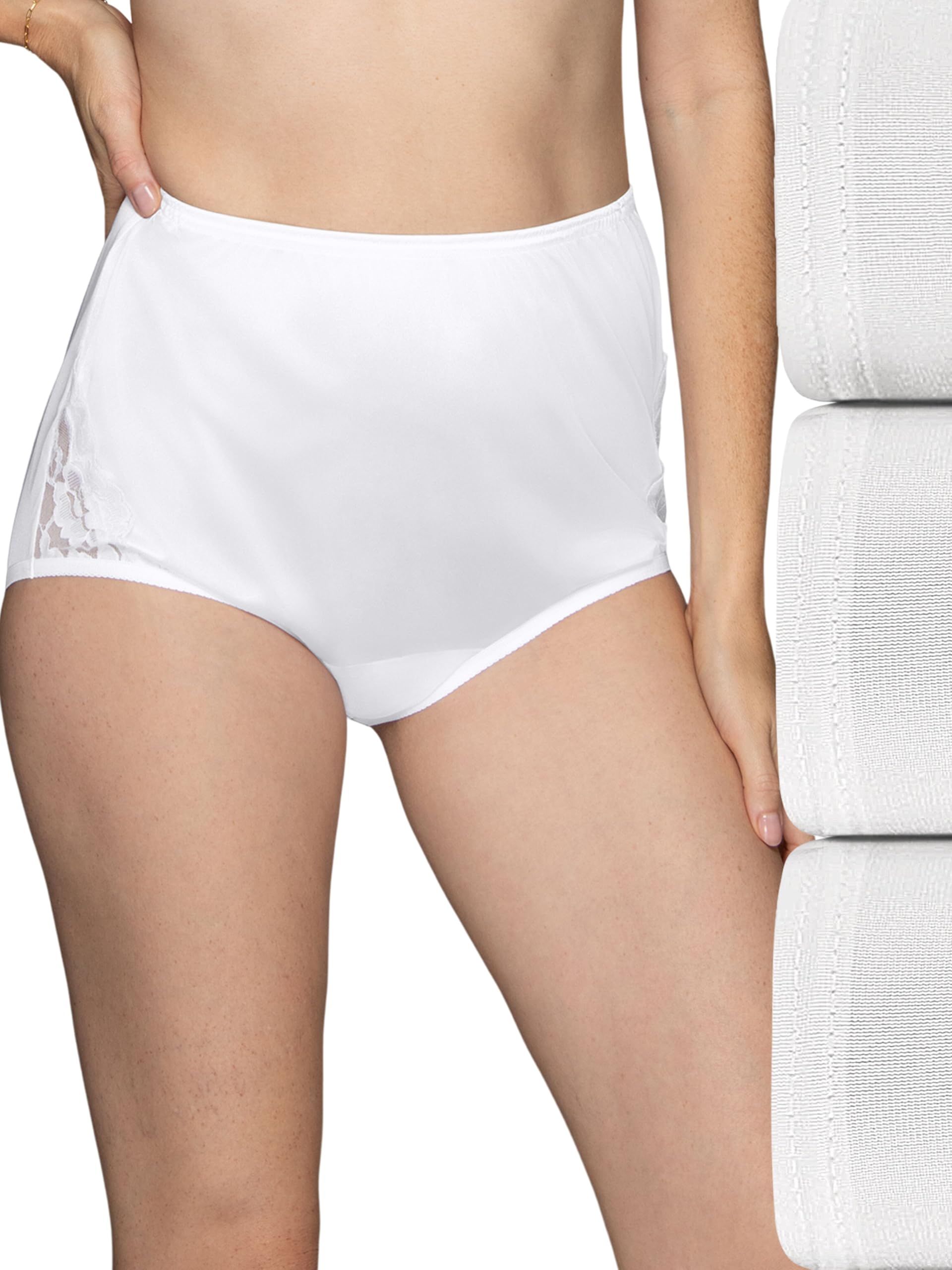 Vanity Fair Damen-Unterhose mit hoher Taille, volle Bedeckung, 34