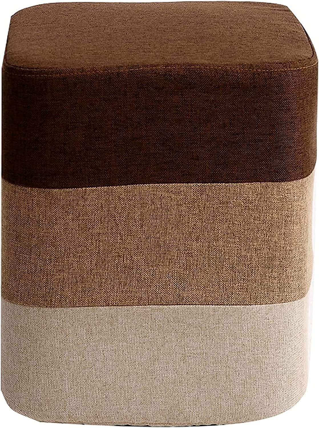Tabouret créatif et petit siège en bois rembourré de salon