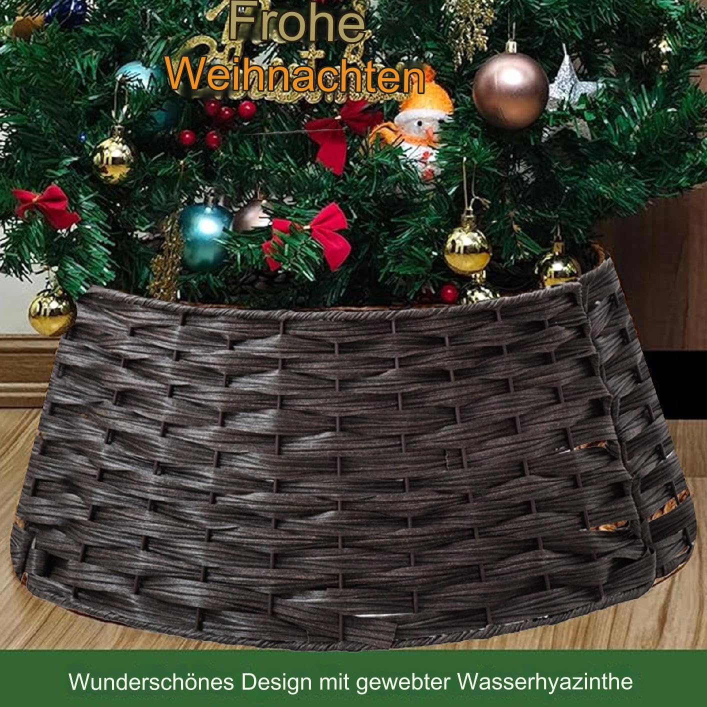 Collare Per Albero Artificiale Decorazione In Rattan E Intrecciato