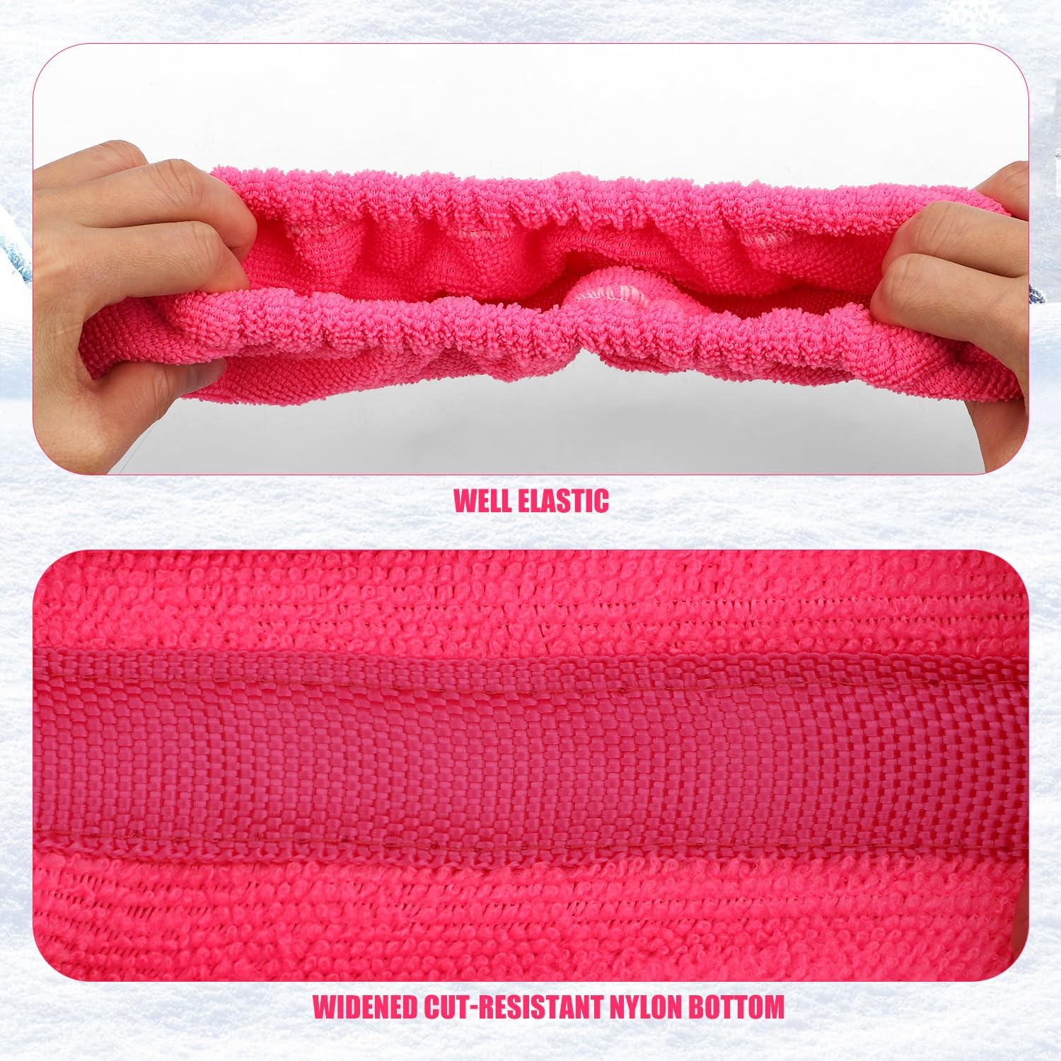 Ice Skate Blade Covers, Hockey Skate Blade Guards Elastic Ice Skating Blade Protectors for Men Women Boys Girls