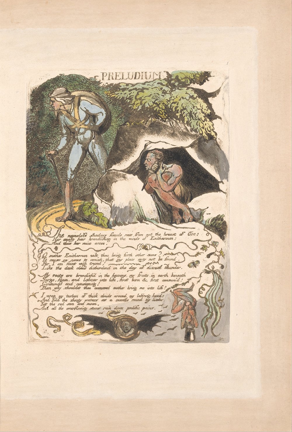 Cuadro William Blake Preludium mediano | Decoración de pared mate 3